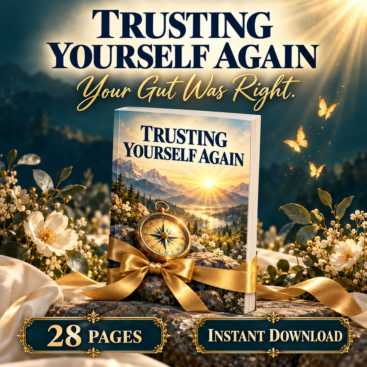 Trusting yourself again workbook — 28 pages