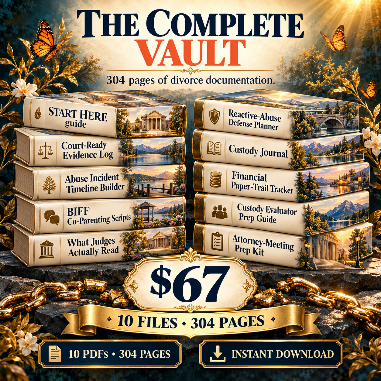 Court Ready Evidence Vault — 304-Page Divorce & Custody Documentation System for Narcissistic Abuse Survivors - Image 8