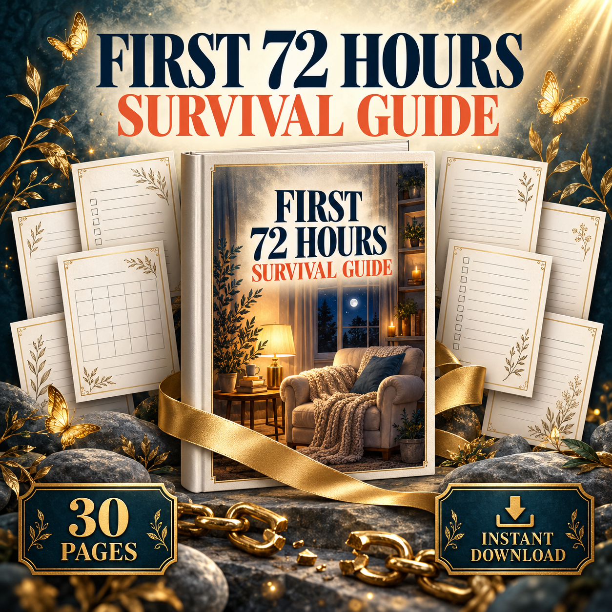 First 72 hours survival guide — 30 pages for after you walk out