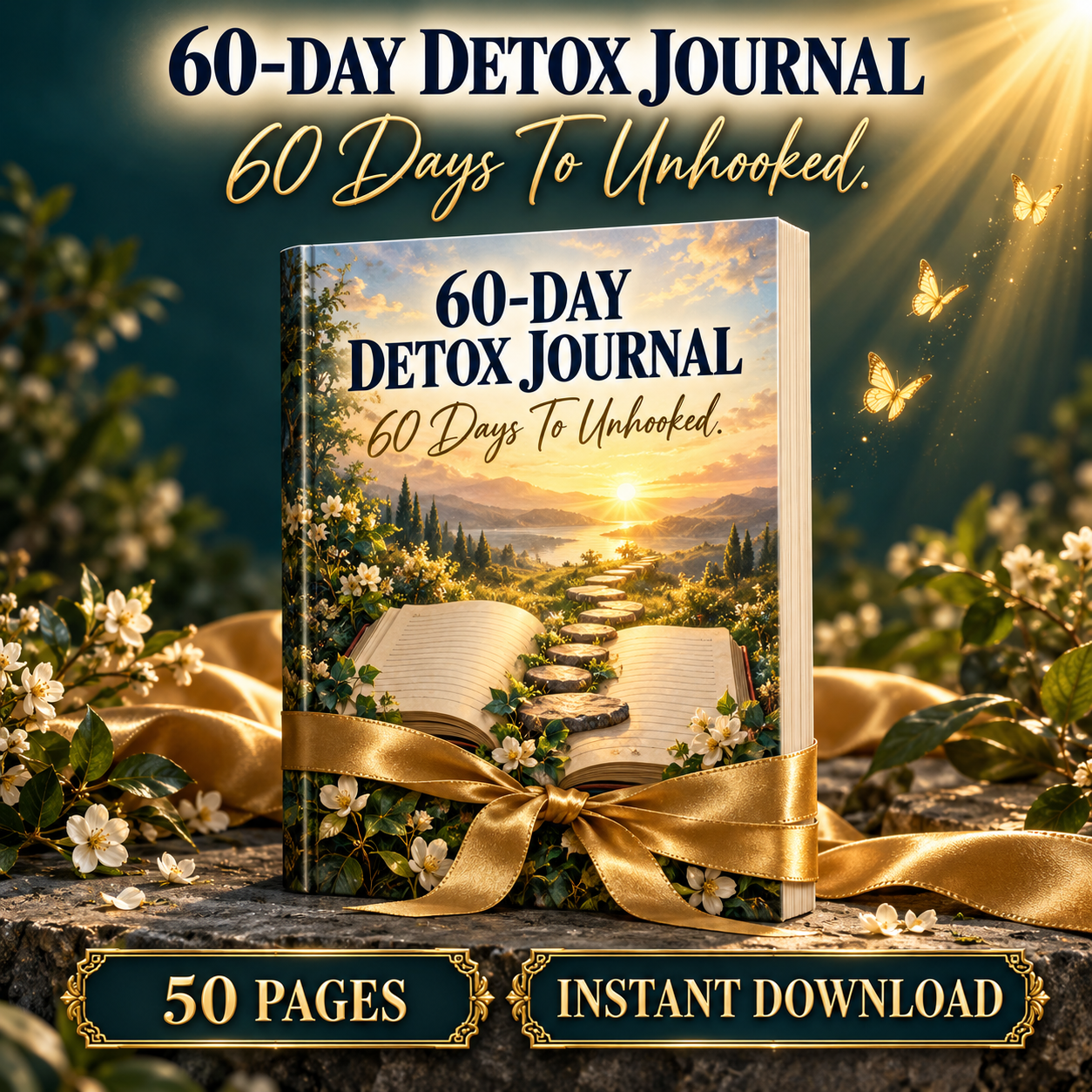 60-Day Detox Journal — 50 pages