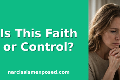 What does the Bible say about manipulation, woman in quiet prayer realizing Scripture is being used to control her