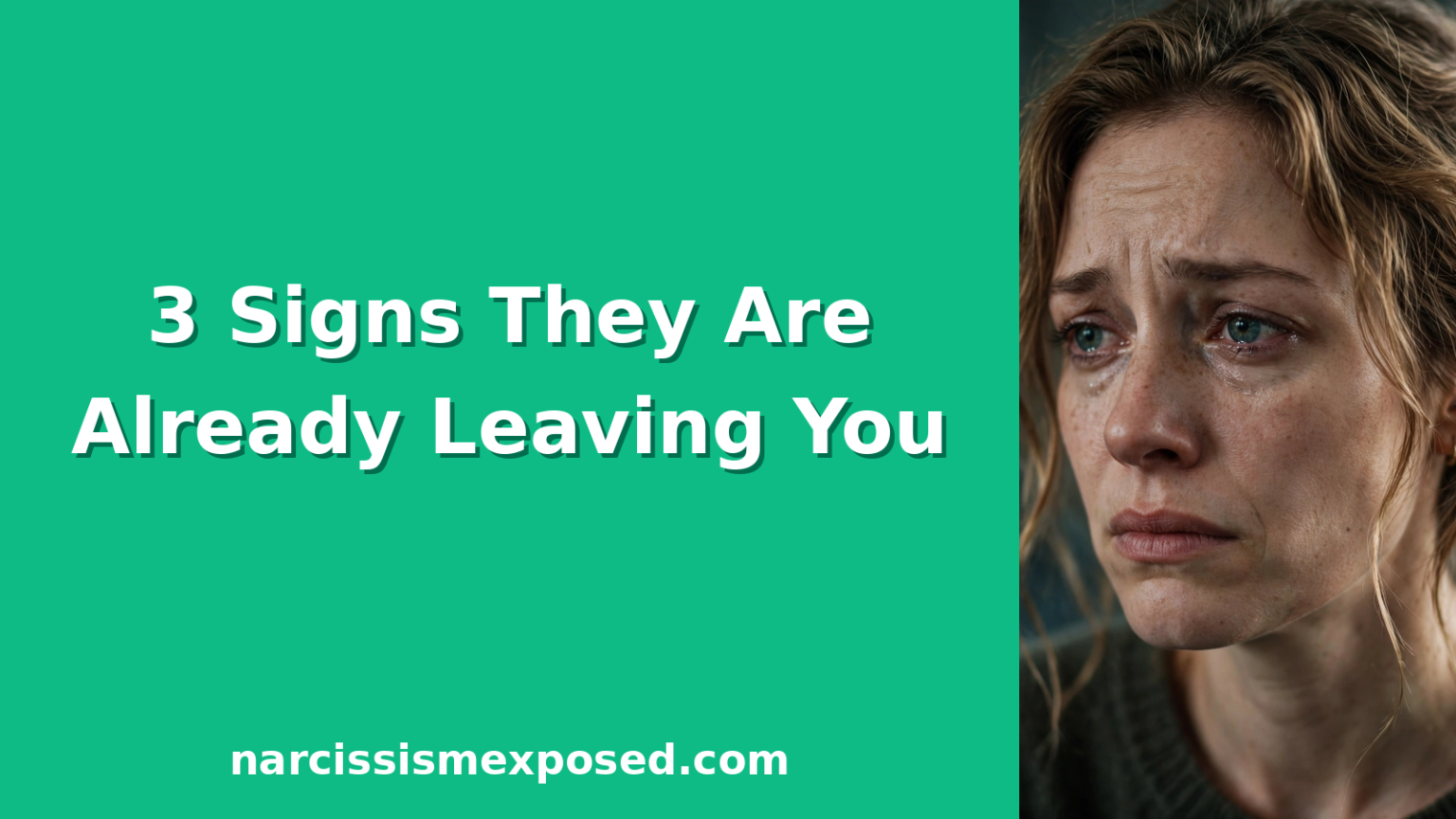 3 signs the narcissist is preparing to discard you, and what to do before the breakup
