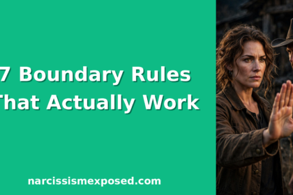 Setting boundaries with a narcissist, 7 rules featured image