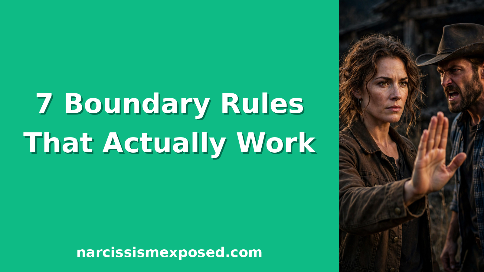 Setting boundaries with a narcissist, 7 rules featured image