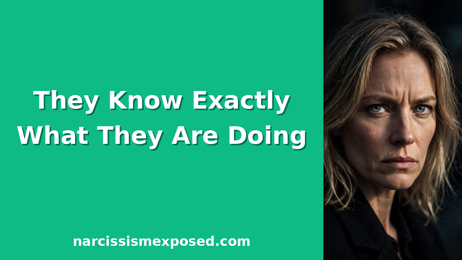 Illustrated guide: does a narcissist know what they are doing