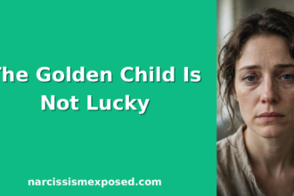 Quiet weary woman representing the golden child of a narcissistic family