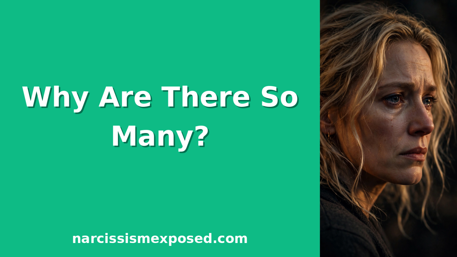 A blonde woman with a sad, defiant expression turns away, illustrating why there are so many narcissistic mothers.